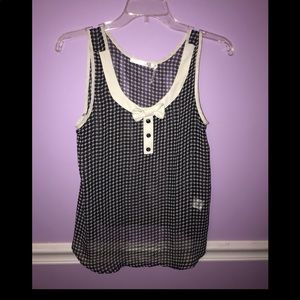 Sheer polkadot blouse